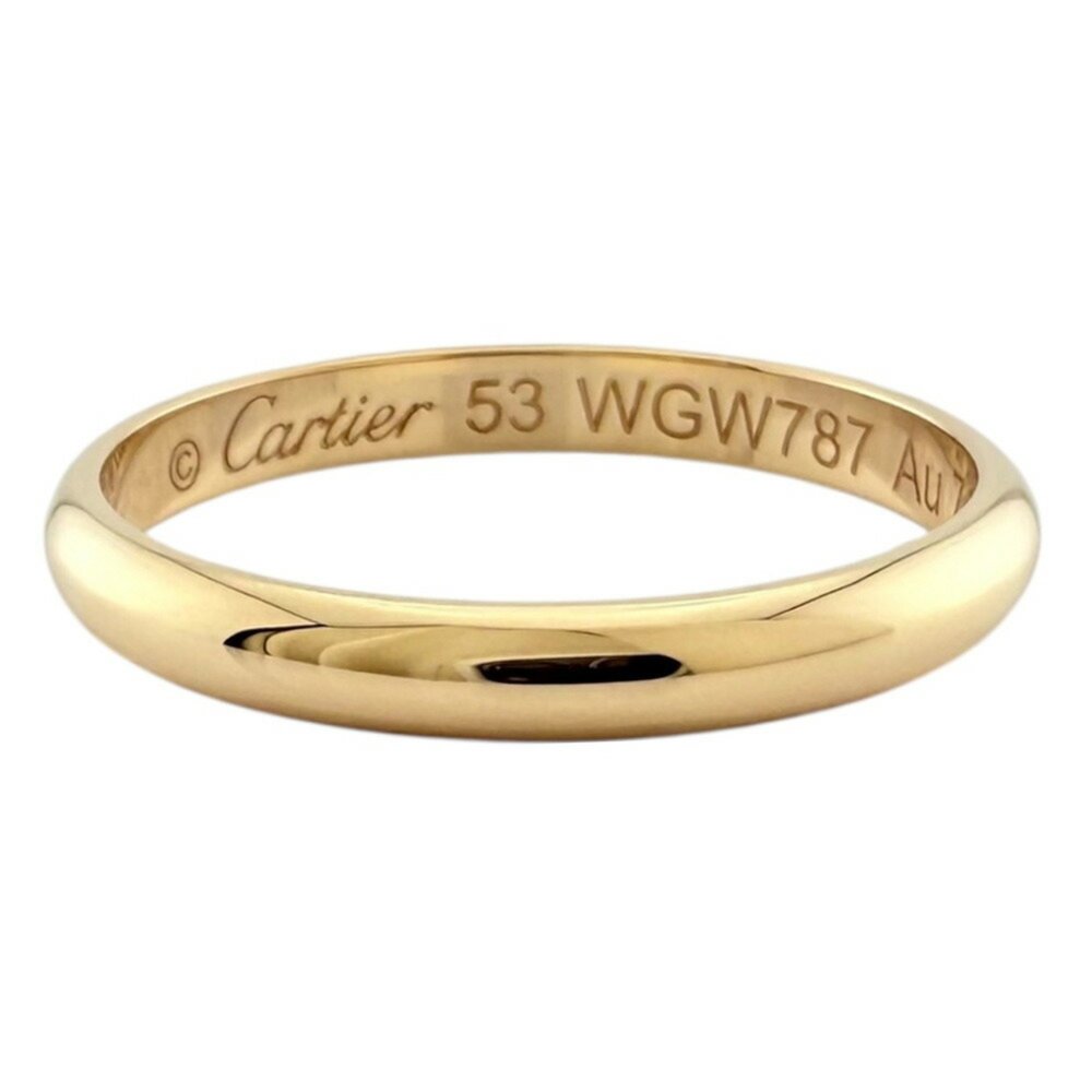 Cartier wedding band ring, size 13, 18K, unisex. - Picture 3 of 6